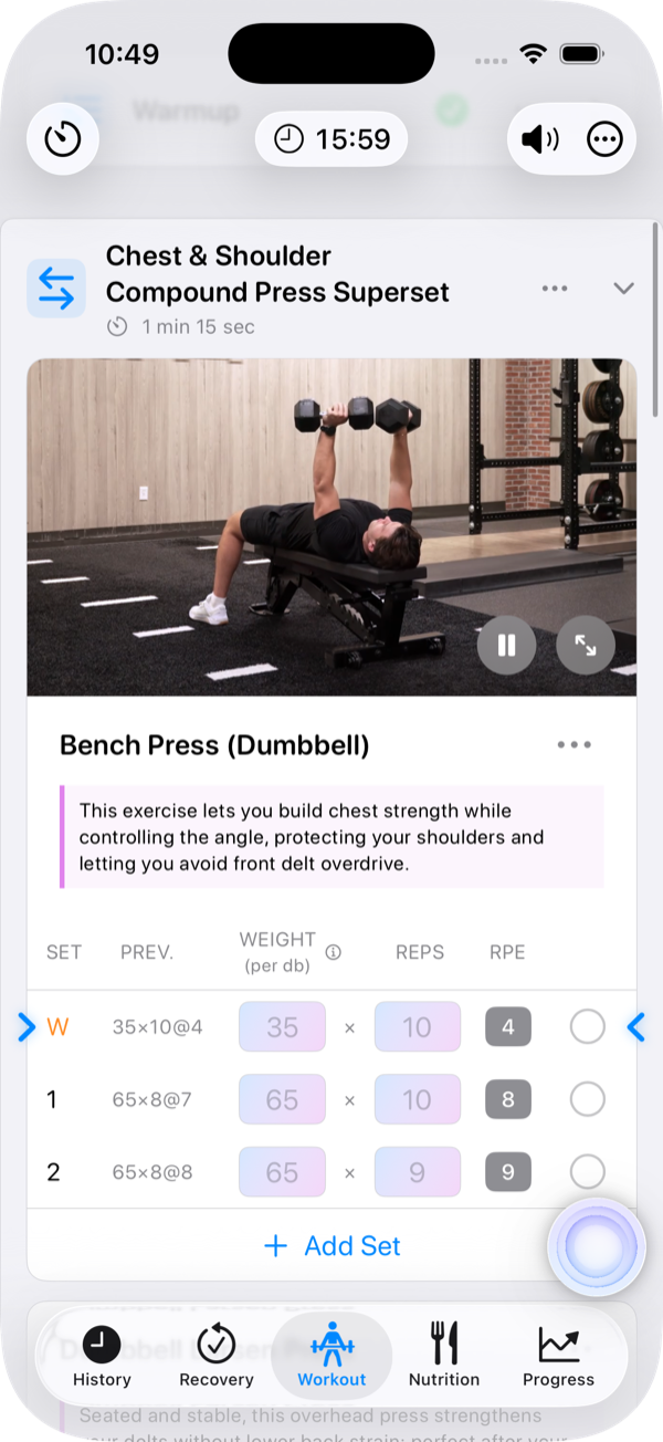 Video Guides for Every Exercise